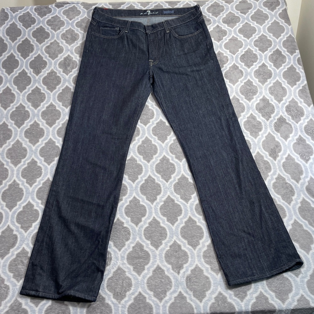 7 For All Mankind Bootcut Jeans Women 36 Vintage Blue Dark Wash Indigo Denim
